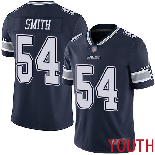 Youth Dallas Cowboys Limited Navy Blue Jaylon Smith Home #54 Vapor Untouchable NFL Jersey->women nfl jersey->Women Jersey